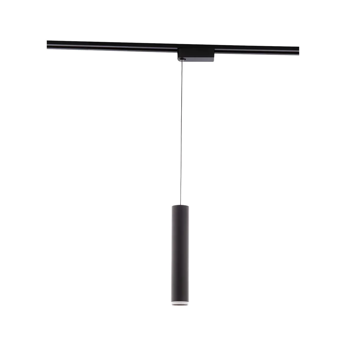 Silo LED Pendant Head 20W 2700K, Halo, Black with White Collar