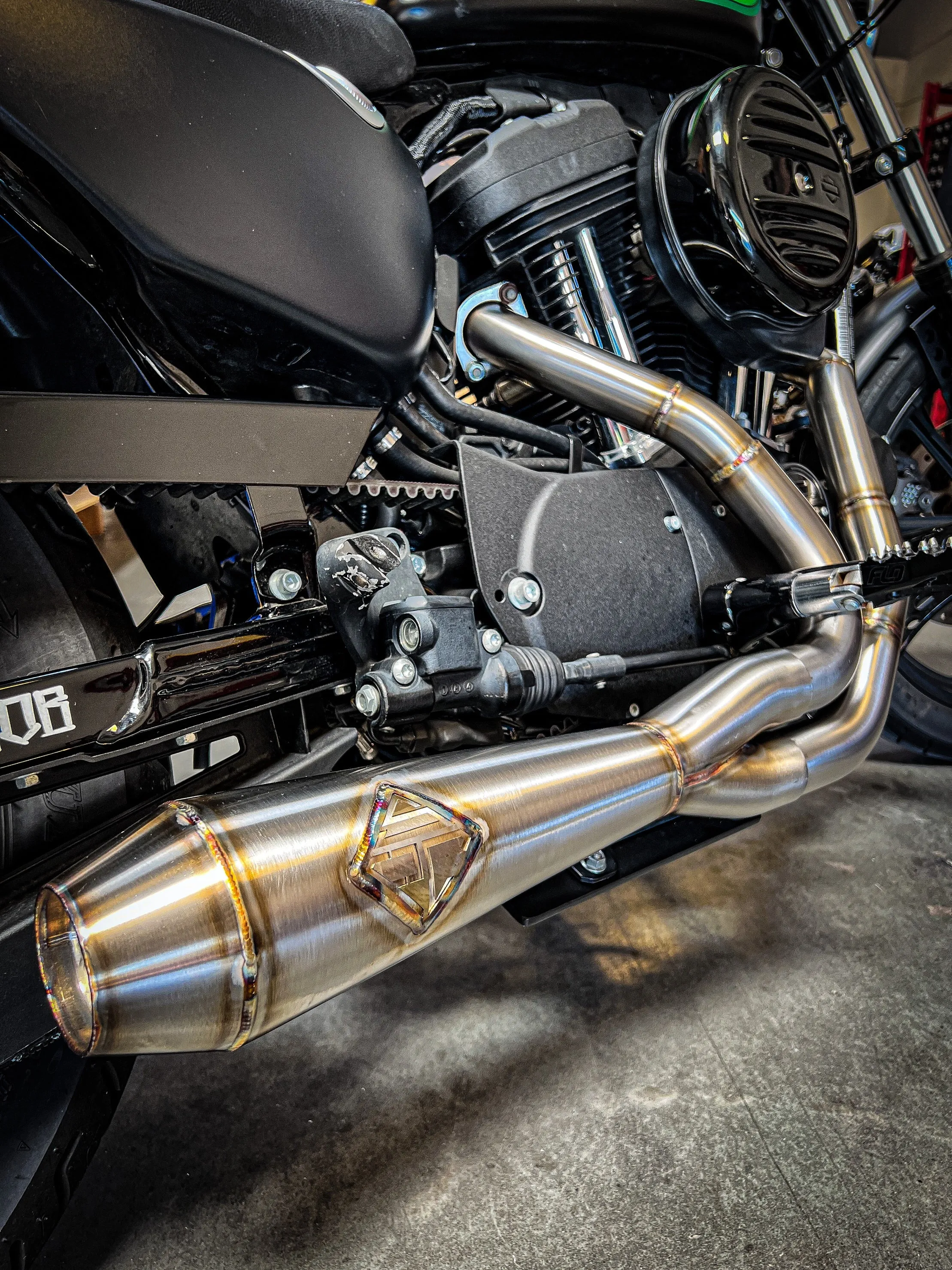 SP Concepts Lane Splitter Exhaust Sportster 2014-2022 (stainless)