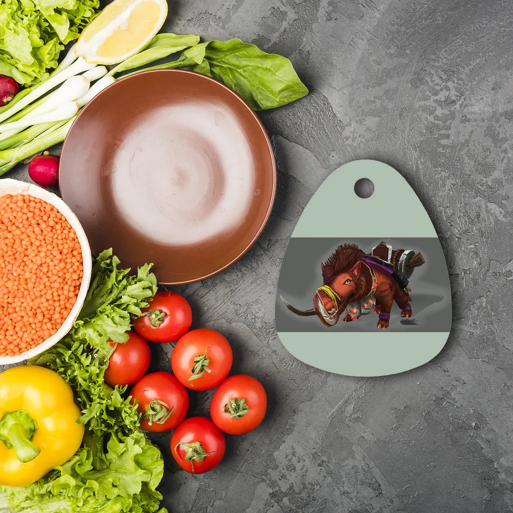 Spam The Death Mount Pig Sublimation Glass Cutting Board