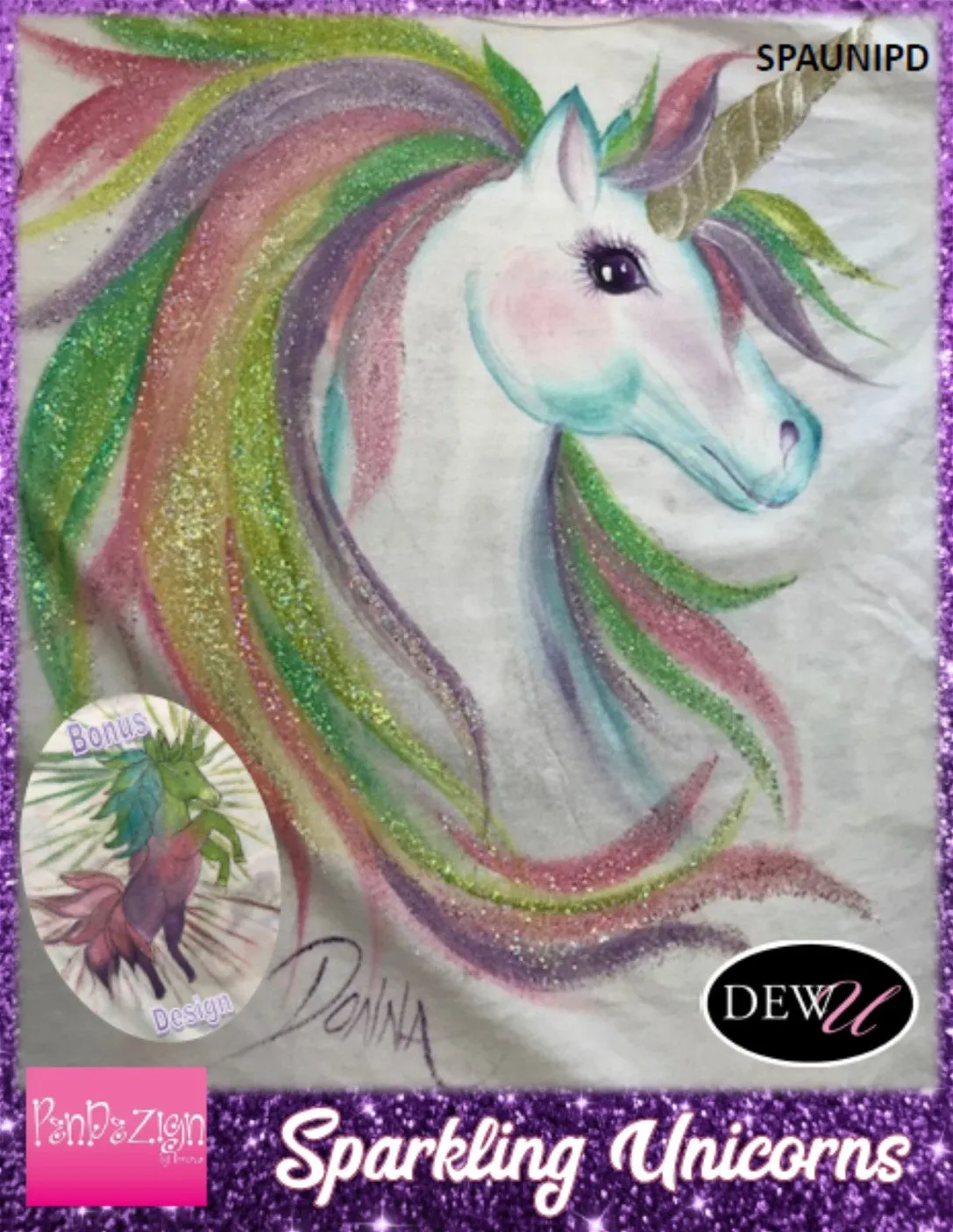 Sparkling Unicorns Pendezign Packet