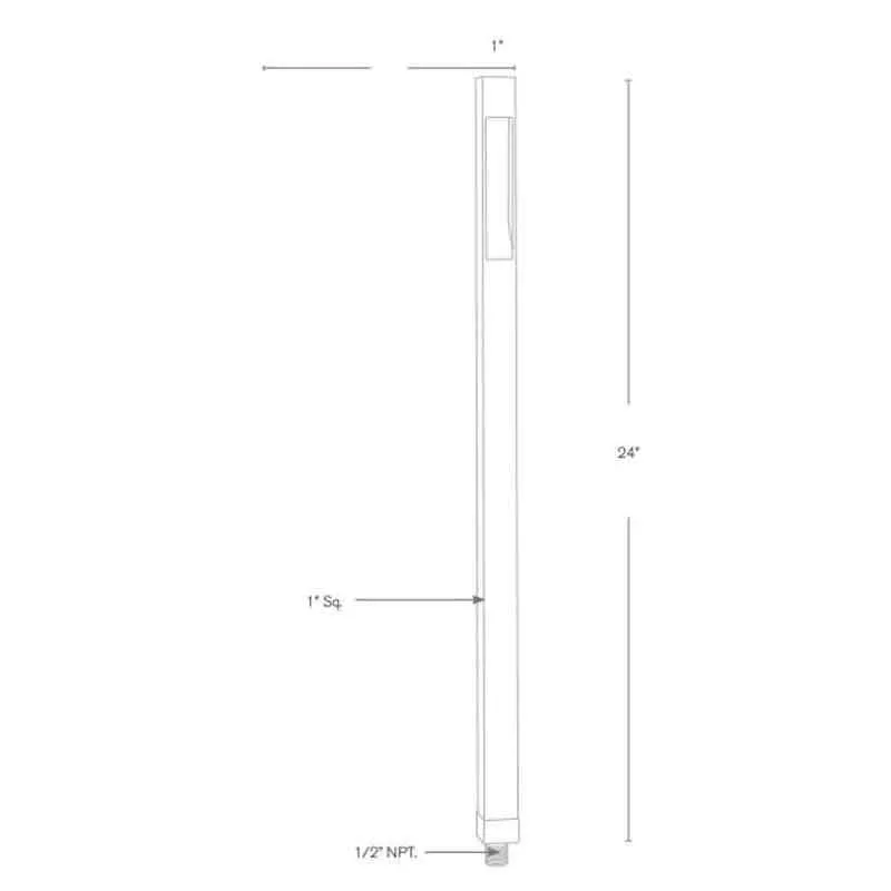 SPJ Lighting SPJ-CC124-SQ 2W LED Contemporary Pathlight 12V