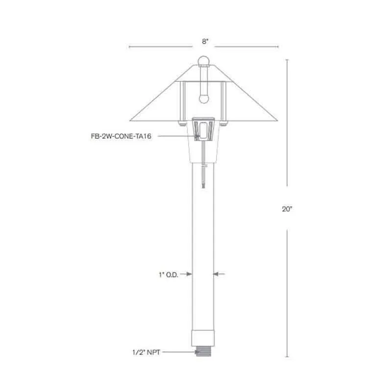 SPJ Lighting SPJ20-01 2W LED Walkway Light 12V