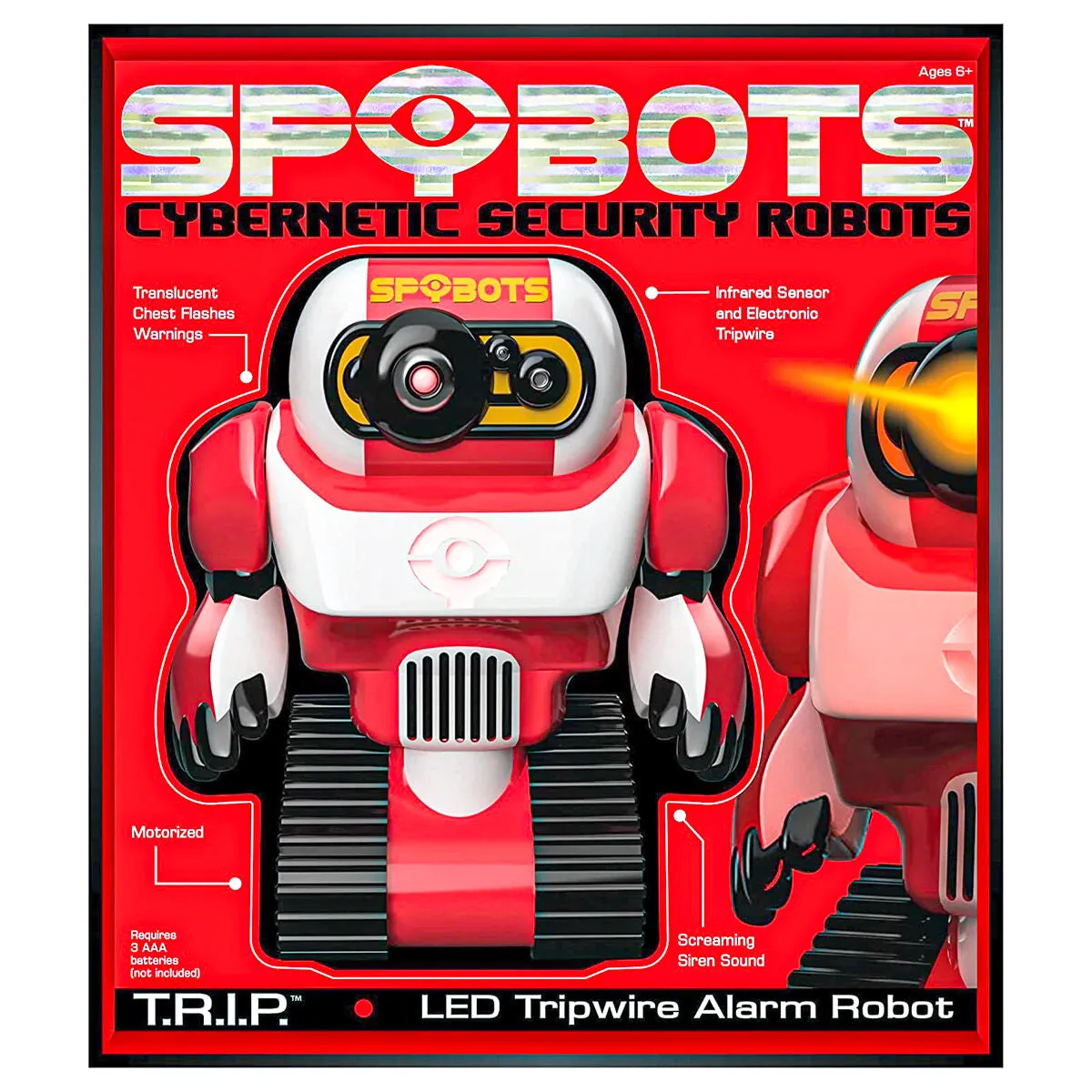 SpyBots Cybernetic Security T.R.I.P. LED Tripwire Alarm Robot