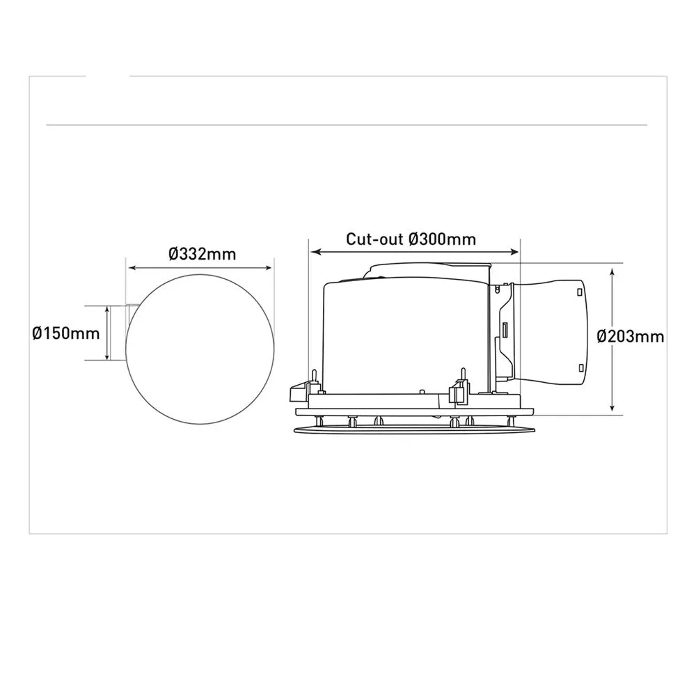 Steady DC 24/7 Exhaust Fan in White