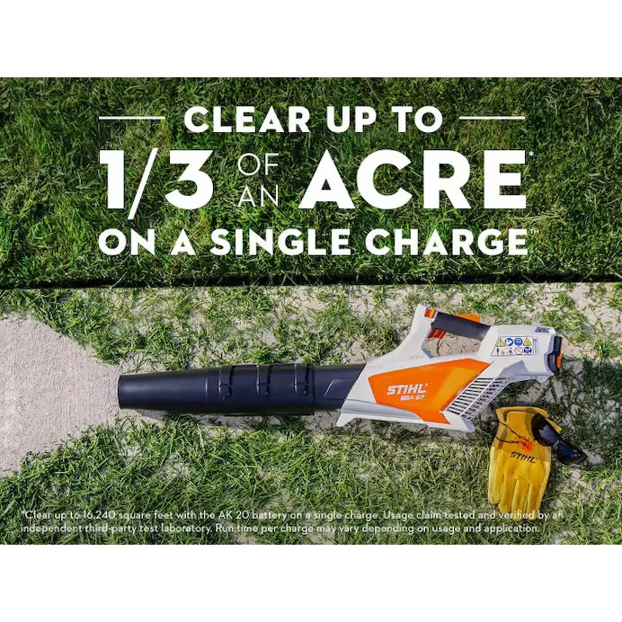 Stihl | BGA 57 Battery-Powered Blower | w/ AK 20 battery & AL 101 charger (4523 011 5991 US)