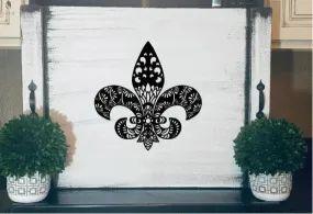 Stove Cover-Stove Top Cover-fleur de lis-90