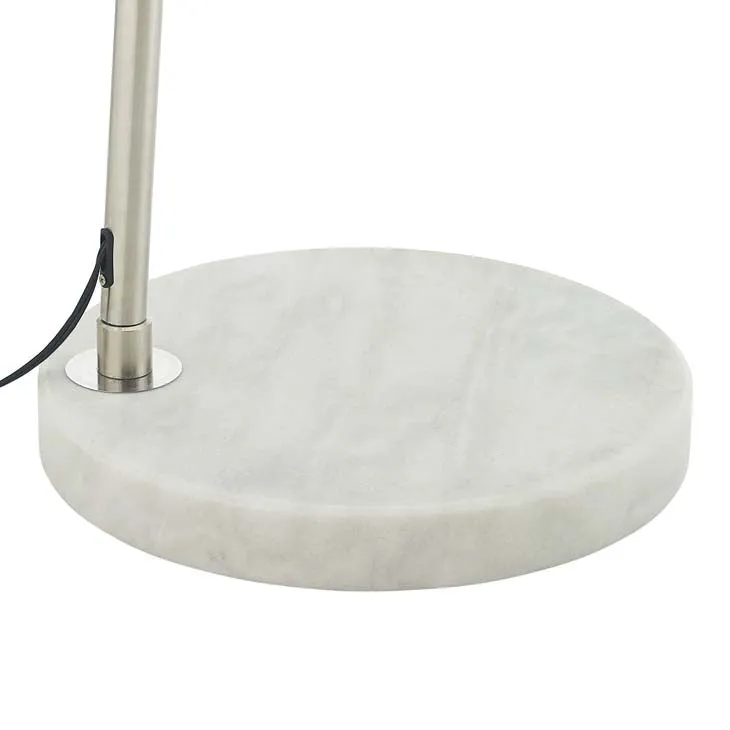 Sunflower Round Marble Base Floor Lamp In Black