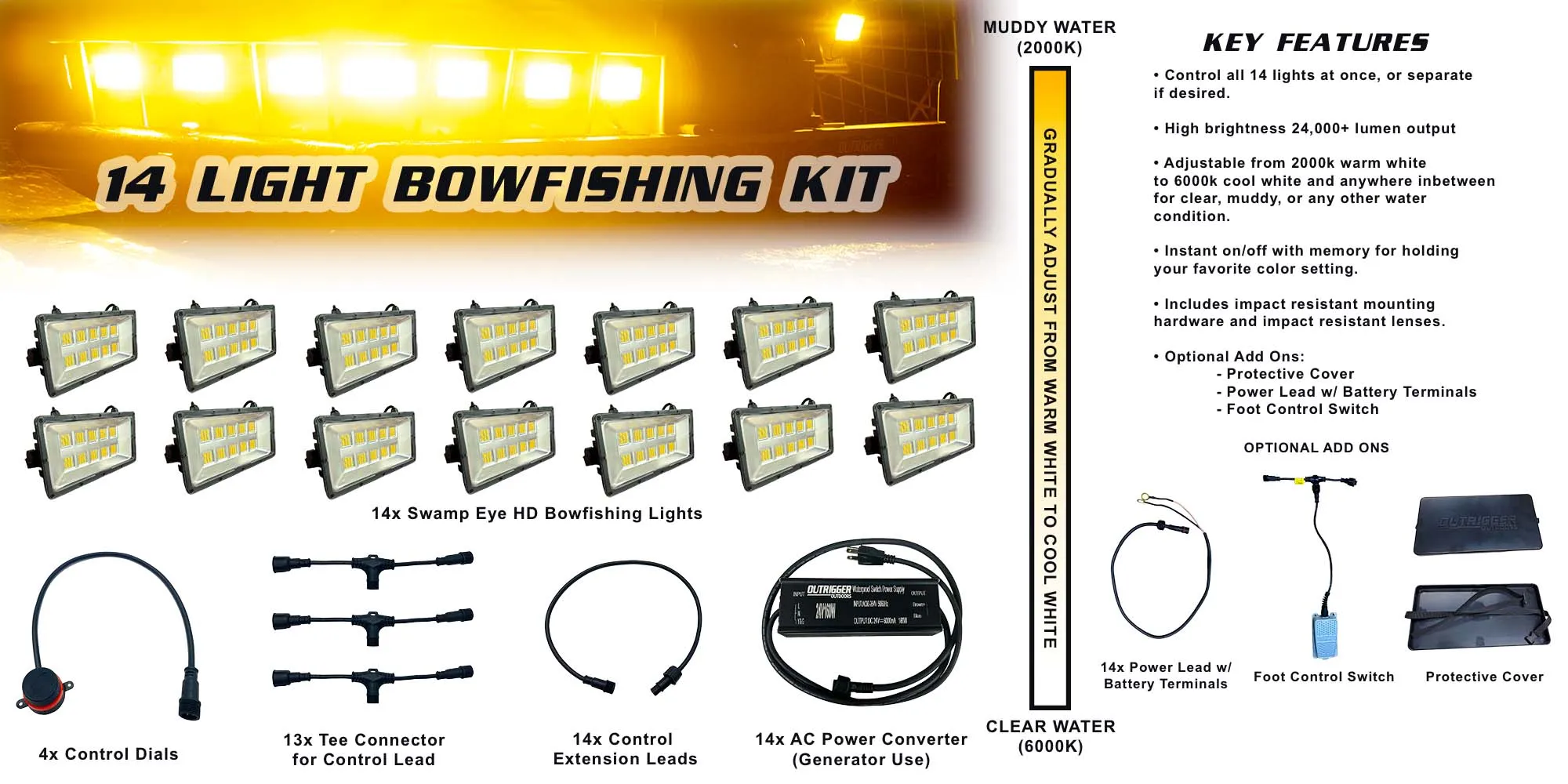 Swamp Eye® HD Bowfishing Light Kit