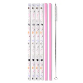 Swig Reusable Straw Set - Sweet and Spooky   Pink