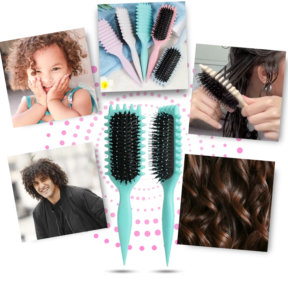 Tangle-Free Curl Defining Brush