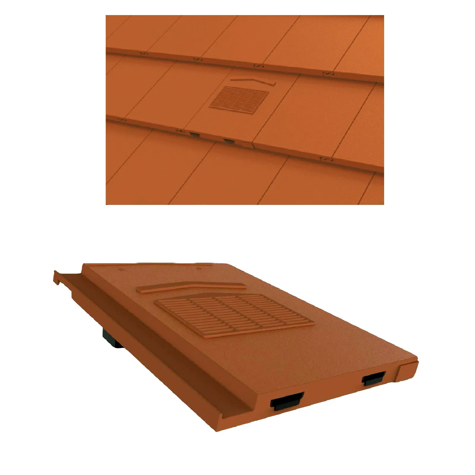 Terracotta Roof Tile Vent & Pipe Adapter for Marley Modern & Mini Stonewold