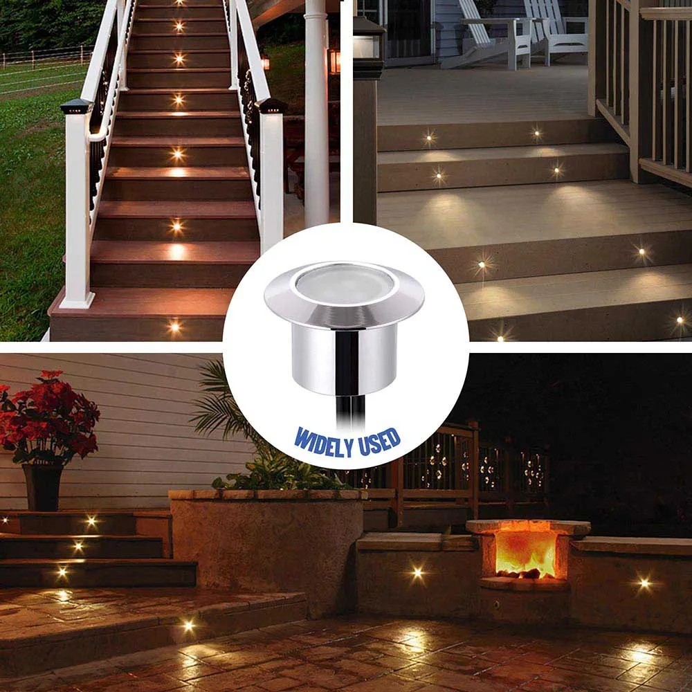 TheLAShop 10 Pack LED Deck Lighting Fixture w/ Transformer