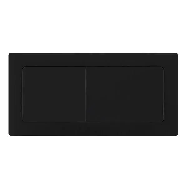 Turner Hastings Rectangle Matte Black Flush Button