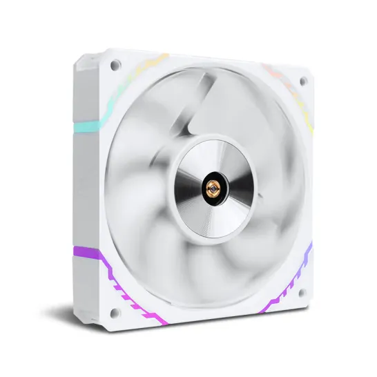 Valkyrie ARGB 12CM PWM 反葉 Case Fan - White 白色 VK-S12R-WH