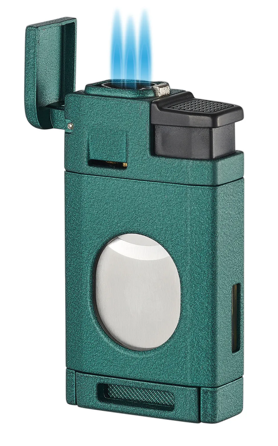 Visol LighCut Green Triple Torch Flame Lighter and Cigar Cutter