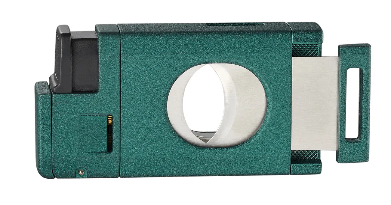 Visol LighCut Green Triple Torch Flame Lighter and Cigar Cutter