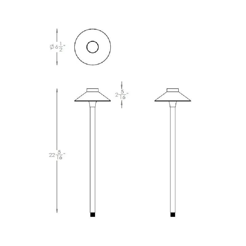 WAC 6841 22" Tiki Path Colorscaping LED Path Light