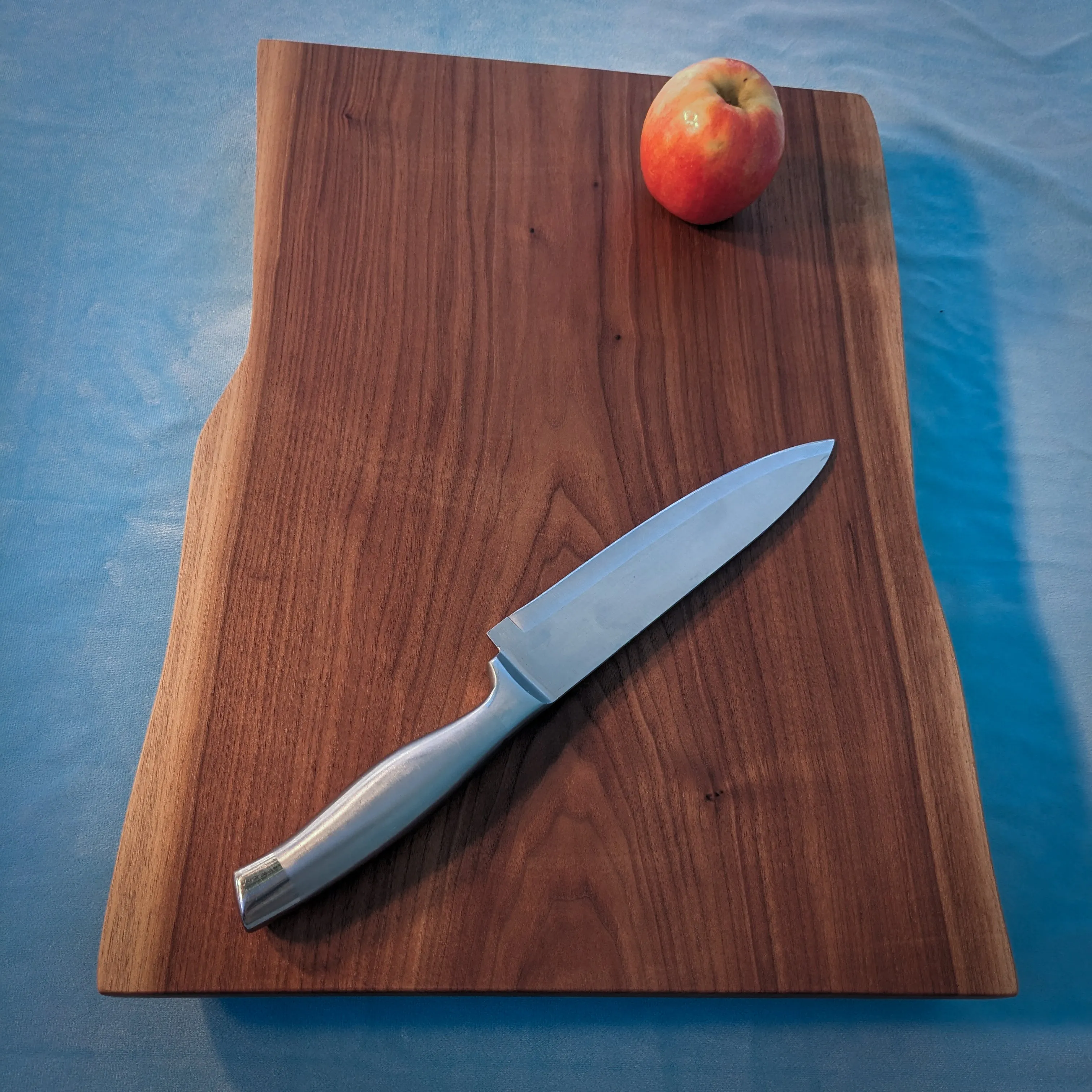 Wavy Live Edge Walnut Cutting Board