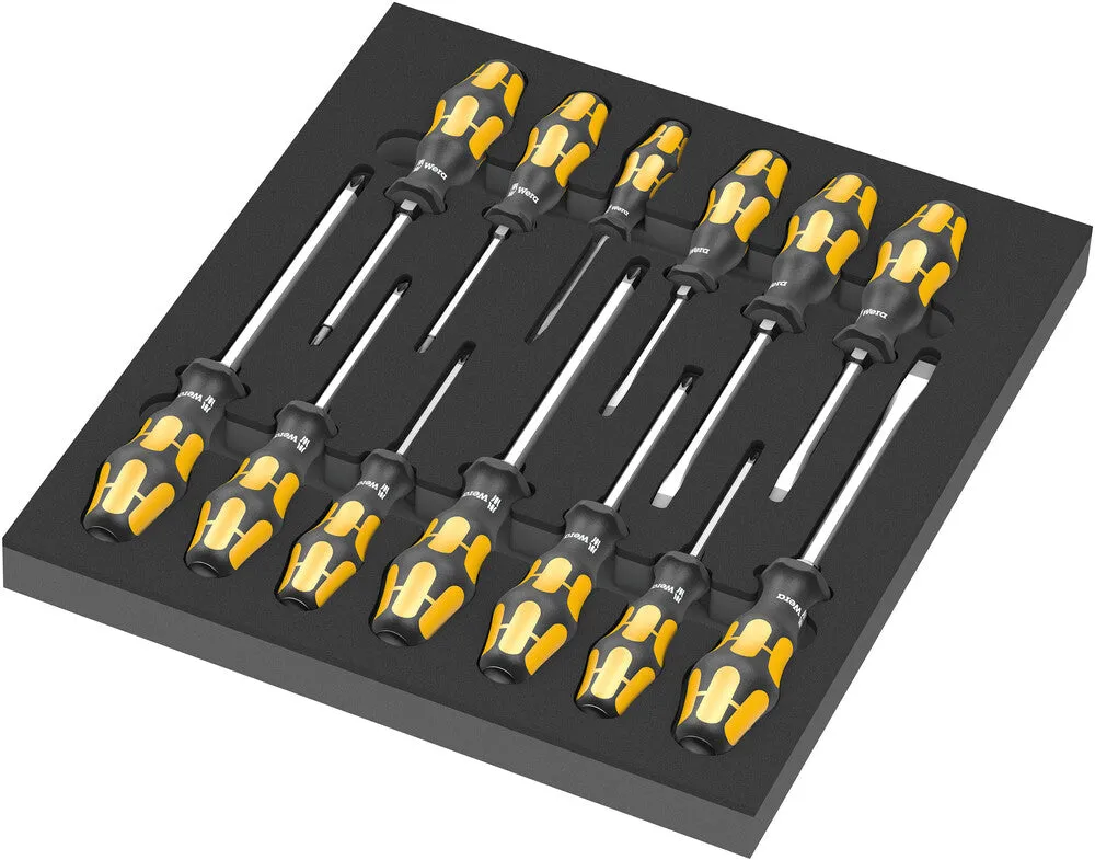 Wera 150105 13pc 9714 Foam insert Hammer Thru Chiseldriver Screwdriver Set 1