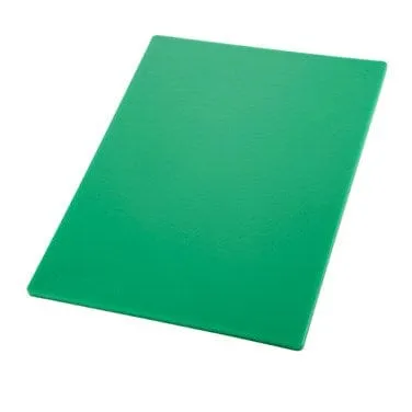 Winco CBGR-1218 Cutting Board 12 inch x 18 inch x 1/2 inch Green BPA Free Polyethylene | Denson CFE