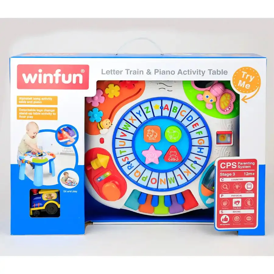 Winfun Letter Train & Piano Activity Table