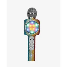 Wireless Express Sing-along Rainbow Bling Karaoke Microphone & Bluetooth Speaker All-in-one