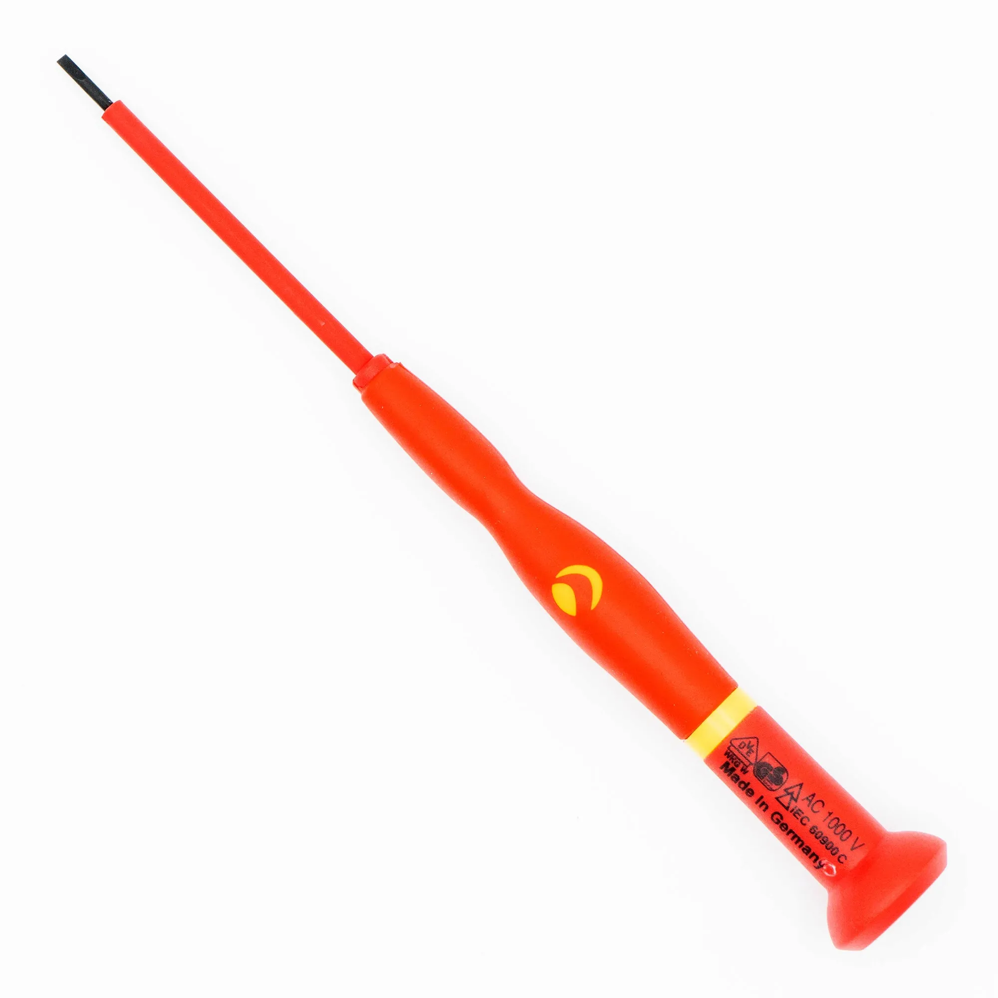 WITTE 89931 Slotted 1.8mm (.070") x 60mm (2-3/8") Wittron VDE Insulated Precision Screwdriver