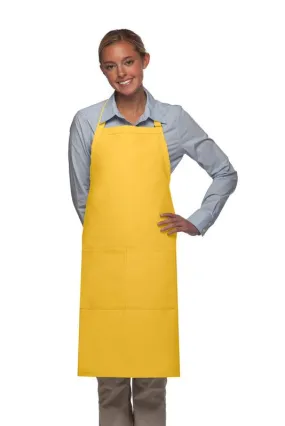 Yellow Deluxe Butcher Adjustable Apron (2 Pockets)