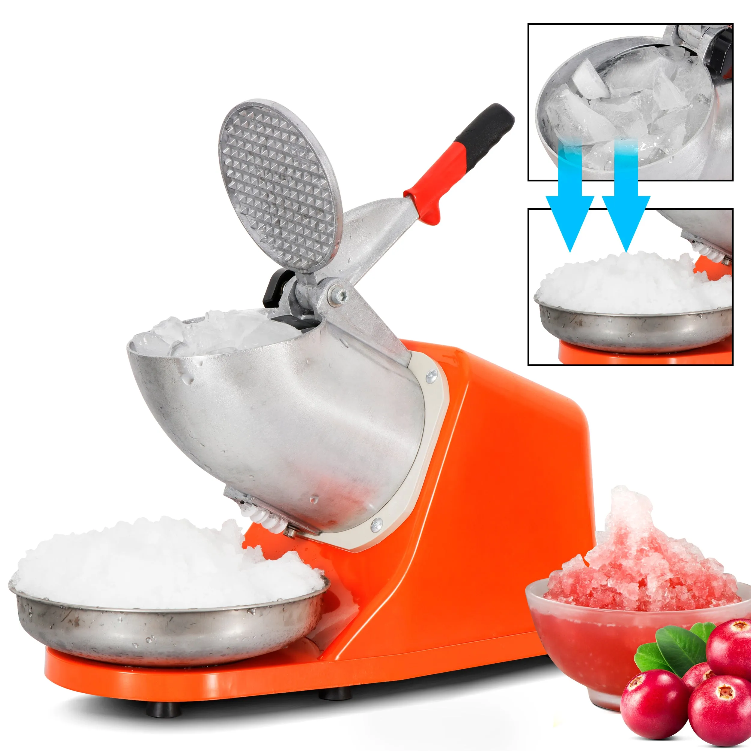 ZENY™ Electric Ice Shaver w/ Stainless Steel Blade Shaved Snow Cone Maker Shaving Crusher Machine